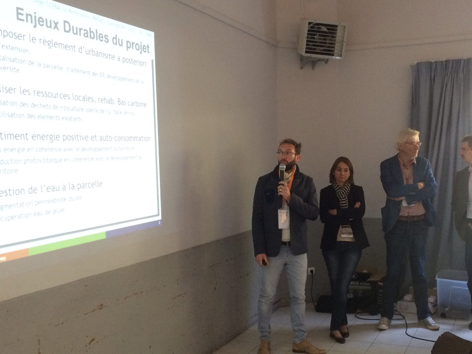Présentation des enjeux durables d'un projet en commission Bâtiment Durable Méditerranéen