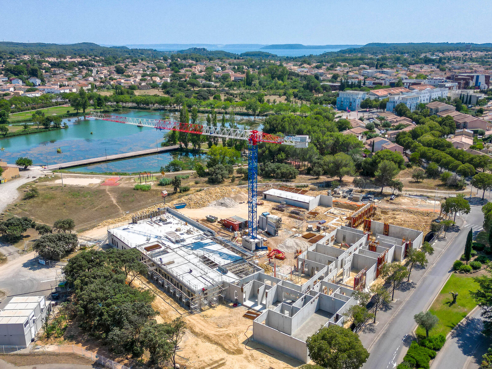 Chantier de l'école du lac à Miramas, opération médaillée Or de la démarche BDM